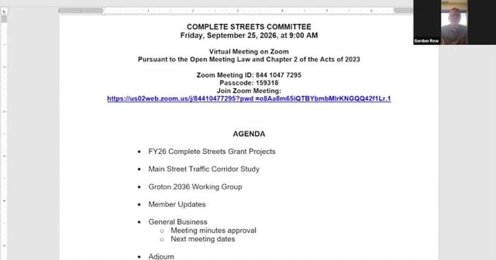 From the Complete Streets Committee